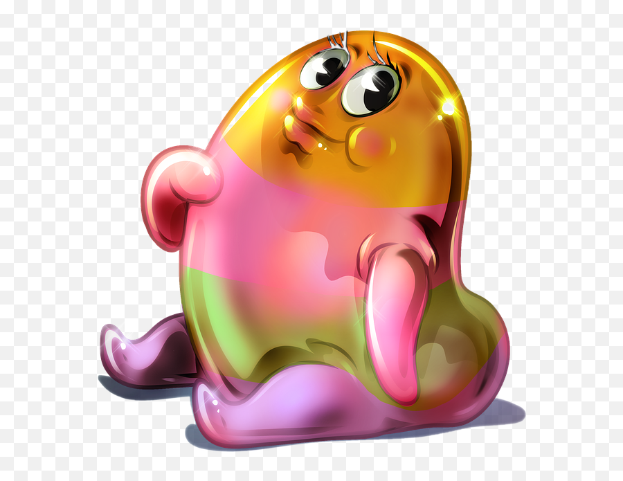 Give A Big Hug To This Cute Jello Freetoedit - Cute Jelly Bean Cartoon Emoji,Big Hug Emoji