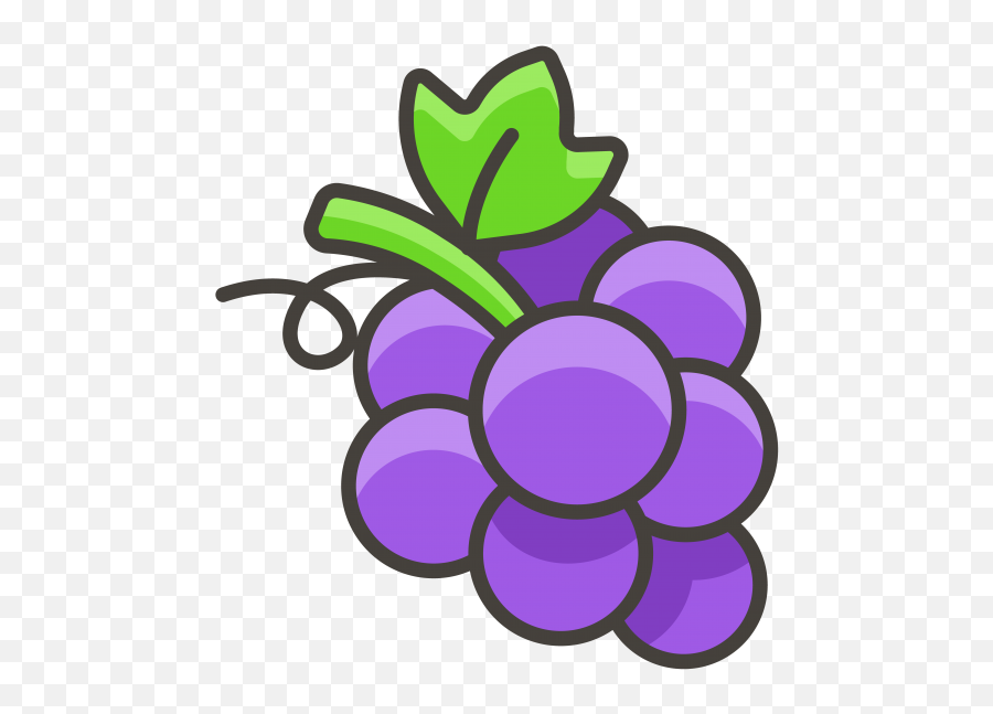 Grapes Emoji Icon Png Transparent Emoji - Grapes Svg,Grape Emoji