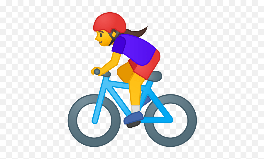 Woman Biking Emoji Meaning With Pictures - Emoji Cycling Lady Transparant,Emoji Land