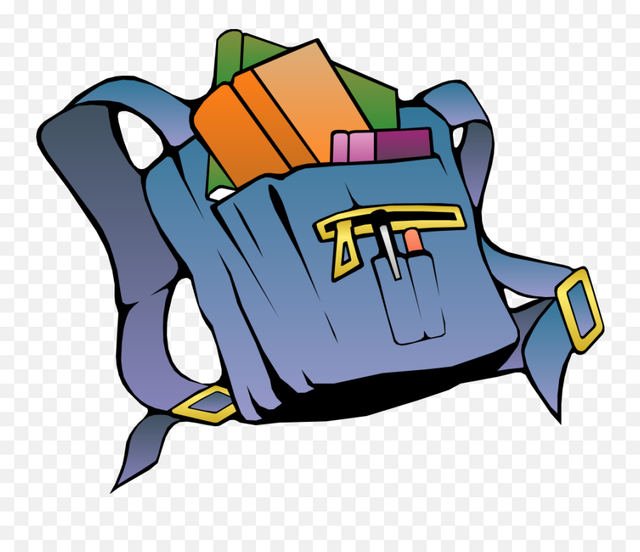 Backpack Trophy Clip Art Vector Clip Clipartcow - Books In The Bag Clipart Emoji,Emoji Bookbag