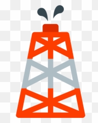 Oil Rig Icon - Oil Drilling Icon Red Emoji,Olive Emoji