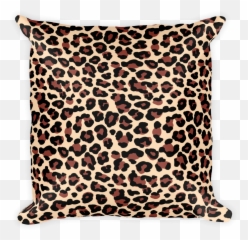 Leopard Print Pillow - Leopard Pillow Png Emoji,Leopard Emoji
