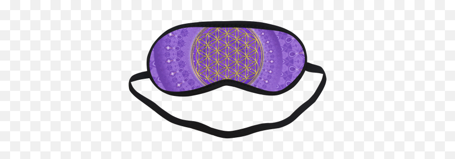 Power Spiral Purple Sleeping Mask - Sleeping Mask Tiger Emoji,Flower Emoticon Facebook