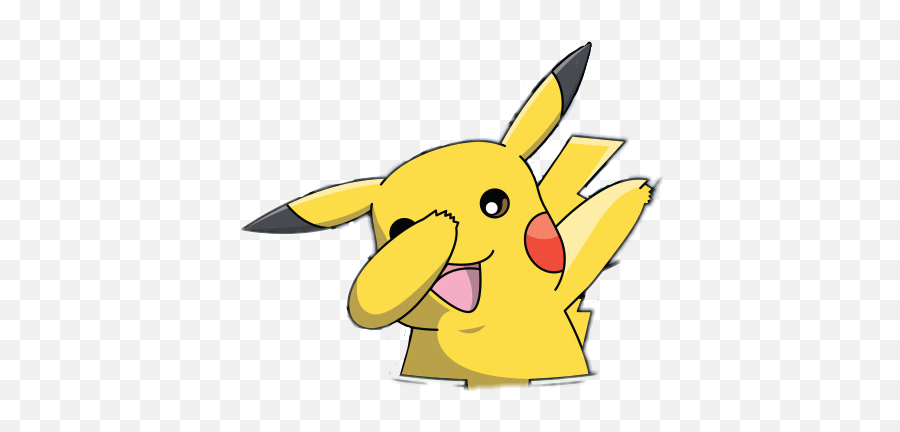 Dabbing Dabbers Dabboi Pikachu Pika Freetoedit - Dabbing Pikachu Transparent Emoji,Dabbing Emoji Text