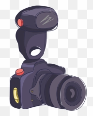 Flash Cartoon Camera Transparent Png - Animadas Imagenes De Camaras Fotograficas Emoji