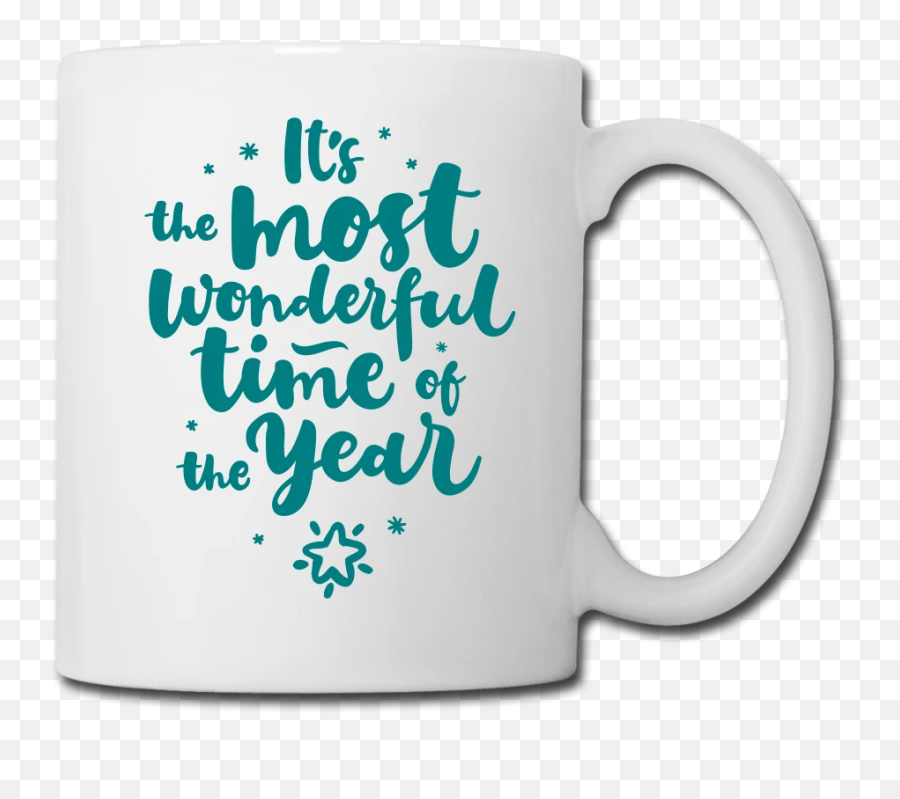 Most Wonderful Time Coffeetea Mug - Mug Emoji,Cup Of Tea Emoji