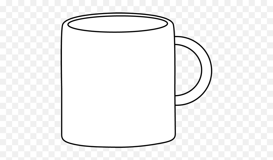 Coffee Cup Black And White Mug Clip Art Black And White Mug - White Mug Clipart Emoji,Emoji Marshmallows