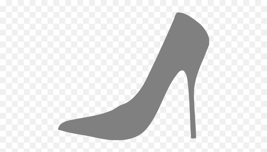 Gray Shoe Icon - Free Gray Clothes Icons Grey High Heel Clip Art Emoji,Shoe Emoticon