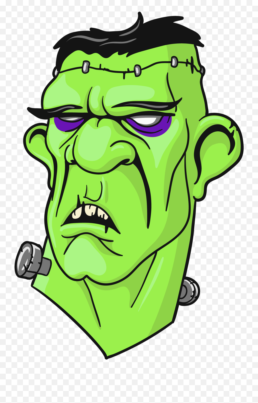 Frankenstein Head Clipart - Frankenstein Head Png Emoji,Frankenstein Emoji
