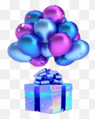 Party Balloons Birthday Sticker By Nicci Summerville - Purple Balloons Png Emoji,Emoji Party Balloons