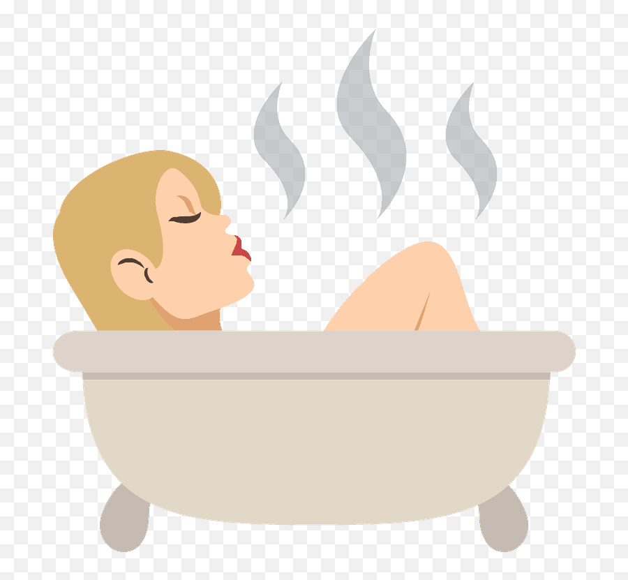 Person Taking Bath Emoji Clipart Free Download Transparent - Bathing Emoji,Relax Emoji