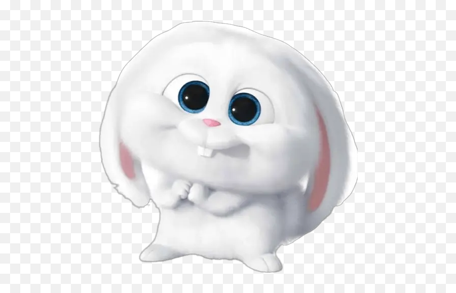 Snowball Stickers For Whatsapp - Sticker Secret Life Of Pets Emoji,Snowball Emoji