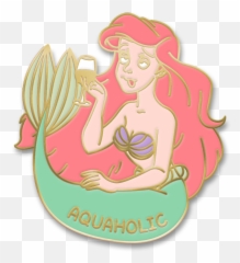 Aquaholic Enamel Pin - Mermaid Emoji