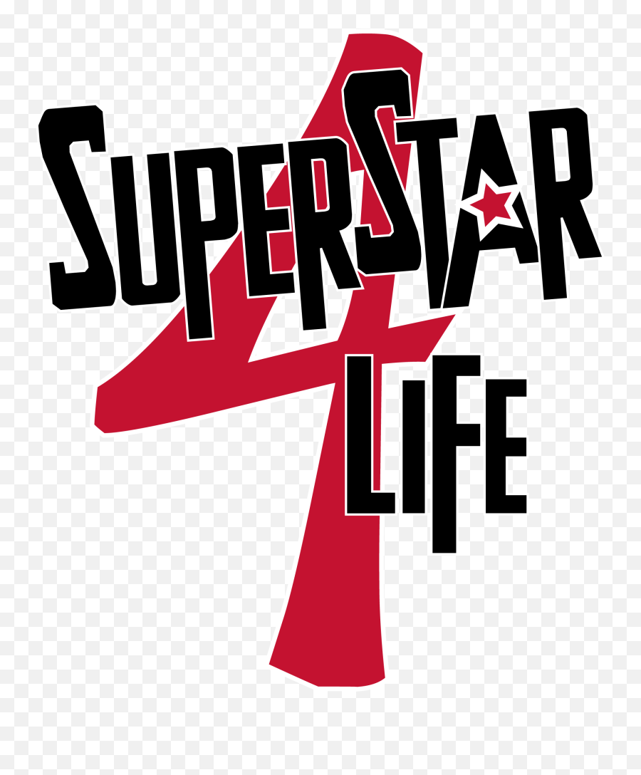 Superstar 4 Life Logo Compact No Shadow High - Rez Graphic Language Emoji,Superstar Emoji