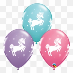 10 X 11 Whimsical Unicorn Qualatex - Unicorn Balloons Emoji,Party Favor Emoji