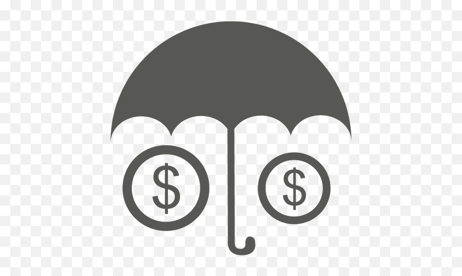 Umbrella Dollar Sign Beneath - Transparent Png U0026 Svg Vector File Insurance Financial Protection Icon Emoji,Black Umbrella Emoji