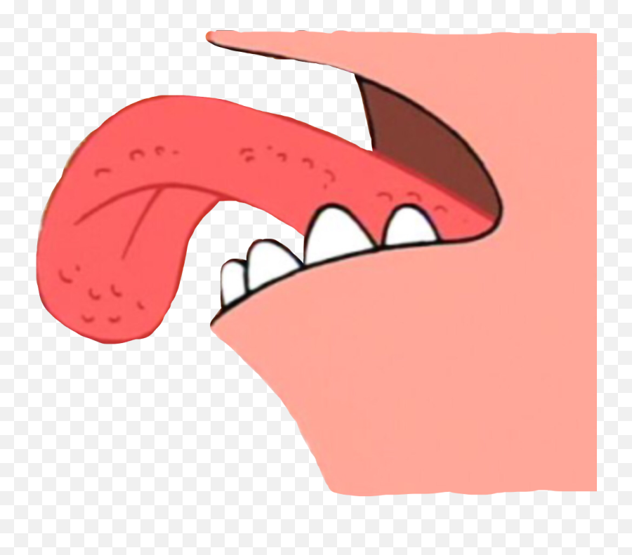 Patrickstar Spongebob Tongue Licking - Patrick Star Png Emoji,Tongue Licking Emoji