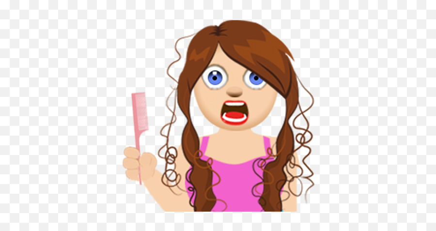 Anna - Cartoon Emoji,Hair Emoji