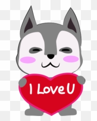Husky Dog Emoji Sticker - Illustration,Emoji Dog