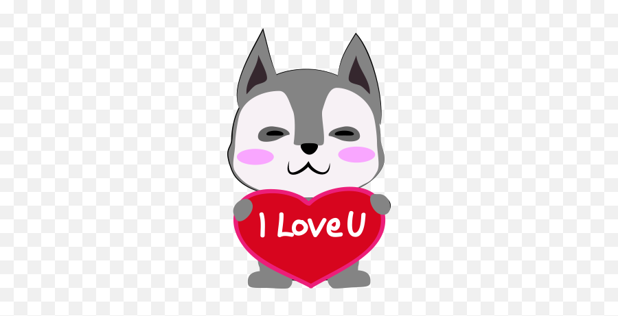 Husky Dog Emoji Sticker - Illustration,Emoji Dog