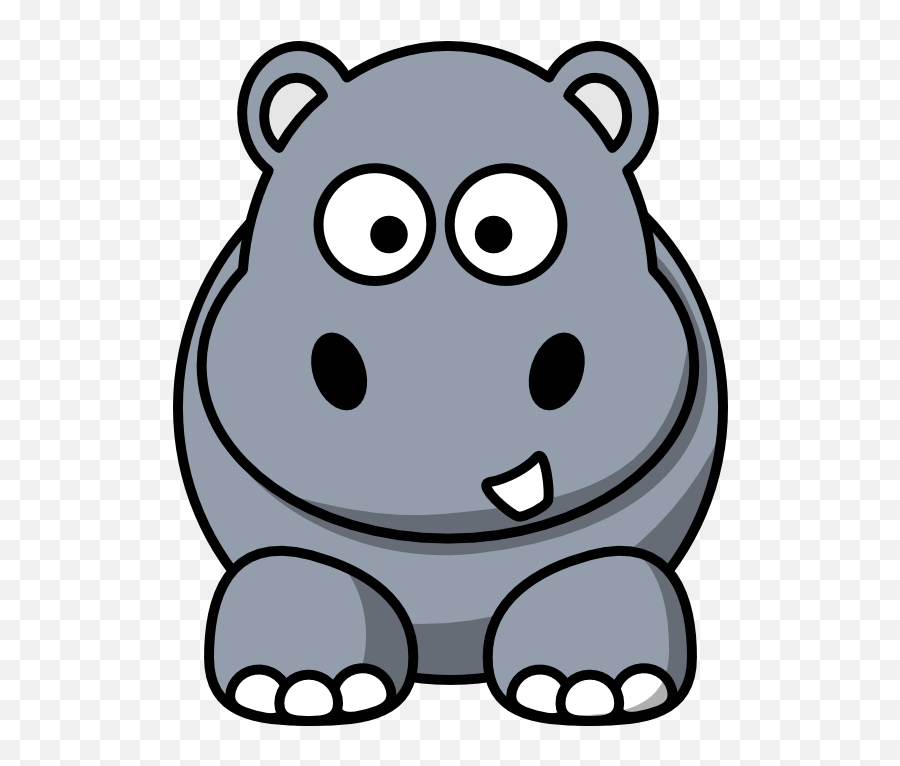 Cute Hippo Drawing - Hippo Clipart Emoji,Hippo Emoticon