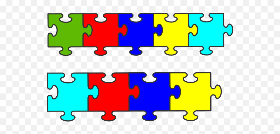 Puzzle Clipart Images Free 8 - Line Of Puzzle Pieces Clipart Emoji,Emoji Puzzles