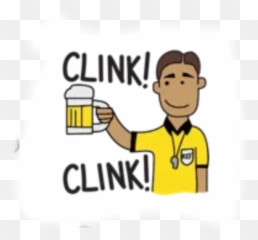 Beer Drinking Man Freetoedit - Cartoon Emoji,Beer Clink Emoji