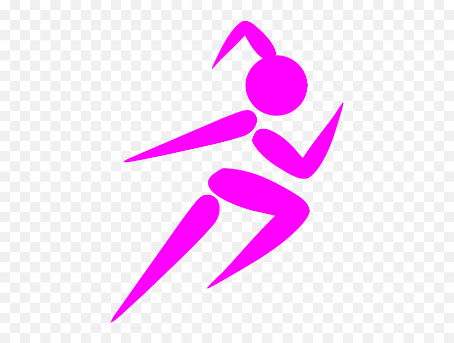 Cartoon Girl Running - Girls Cross Country Clip Art Emoji,Stickman Emojis