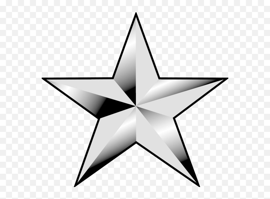 Army Star Transparent Png Clipart - 1 Star General Rank Emoji,O7 Emoji