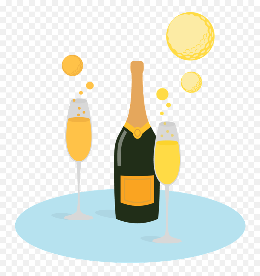 Champagne Bottle And Glasses With - Clip Art Emoji,Champaign Emoji