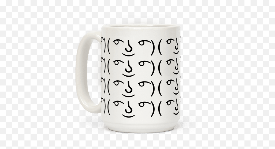 Smiley Face Emojiand Coffee Mugs Lookhuman - Coffee Possum,Lenny Face Emoji