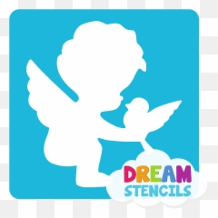 Cupid And Dove Glitter Tattoo Stencil - Hp 5pc Pack Glitter Stencil Emoji,Cupid Emoji