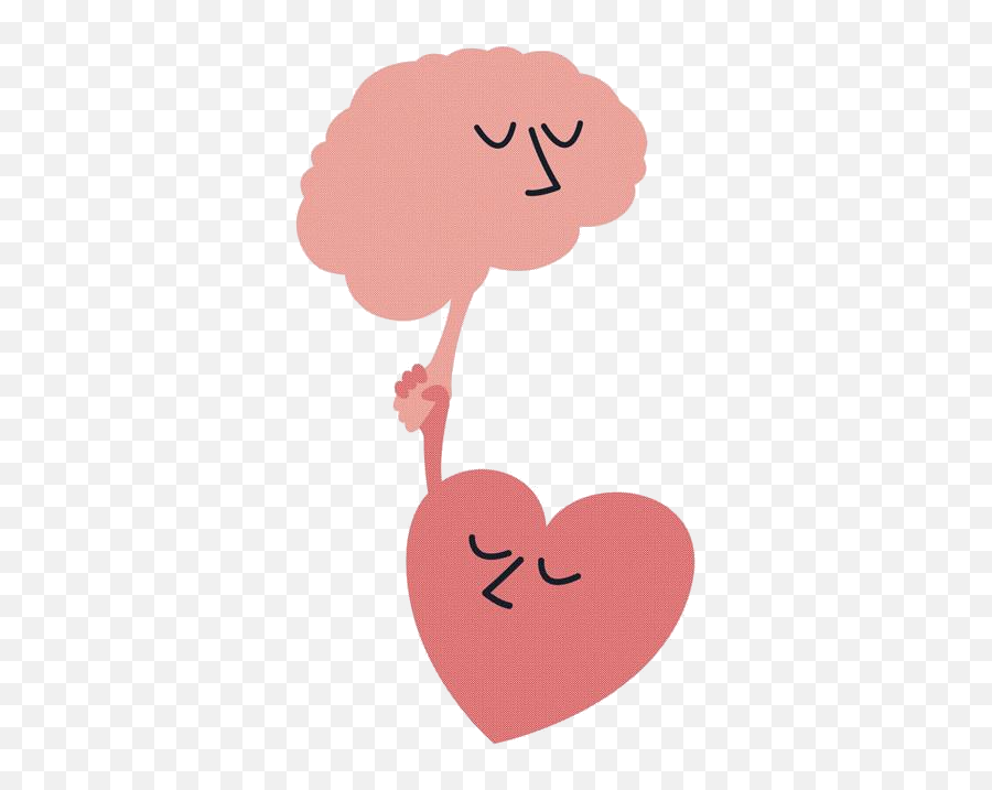 Emotional And Logical Connections In The Purchase Decision - Brain And Heart Holding Hands Emoji,Heart Emotion