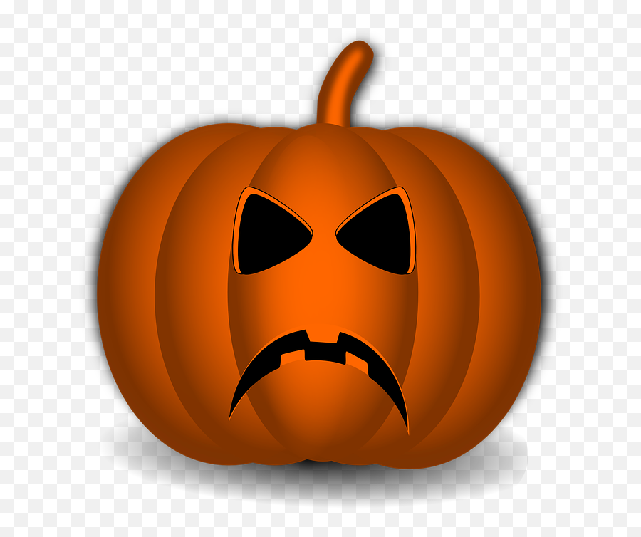 Free Unhappy Sad Vectors - Happy Pumpkin Clip Art Emoji,Shocked Emoji