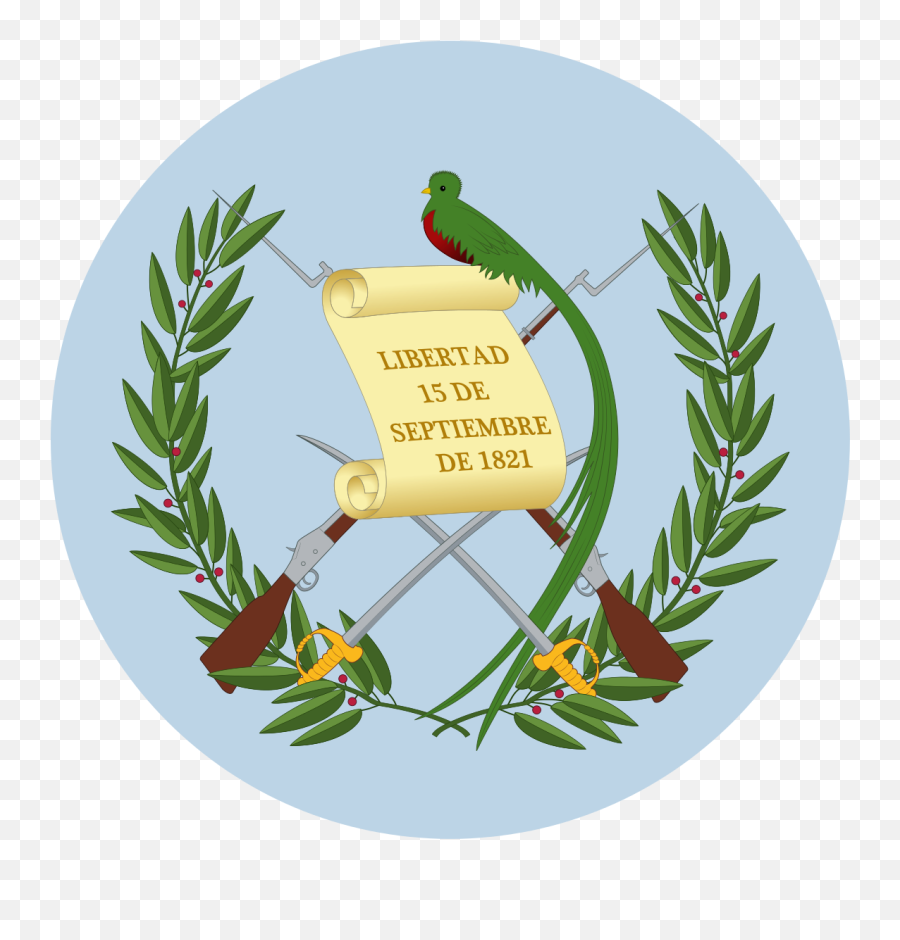 Coat Of Arms Of Guatemala With - Escudo De Guatemala Emoji,Guatemalan Flag Emoji