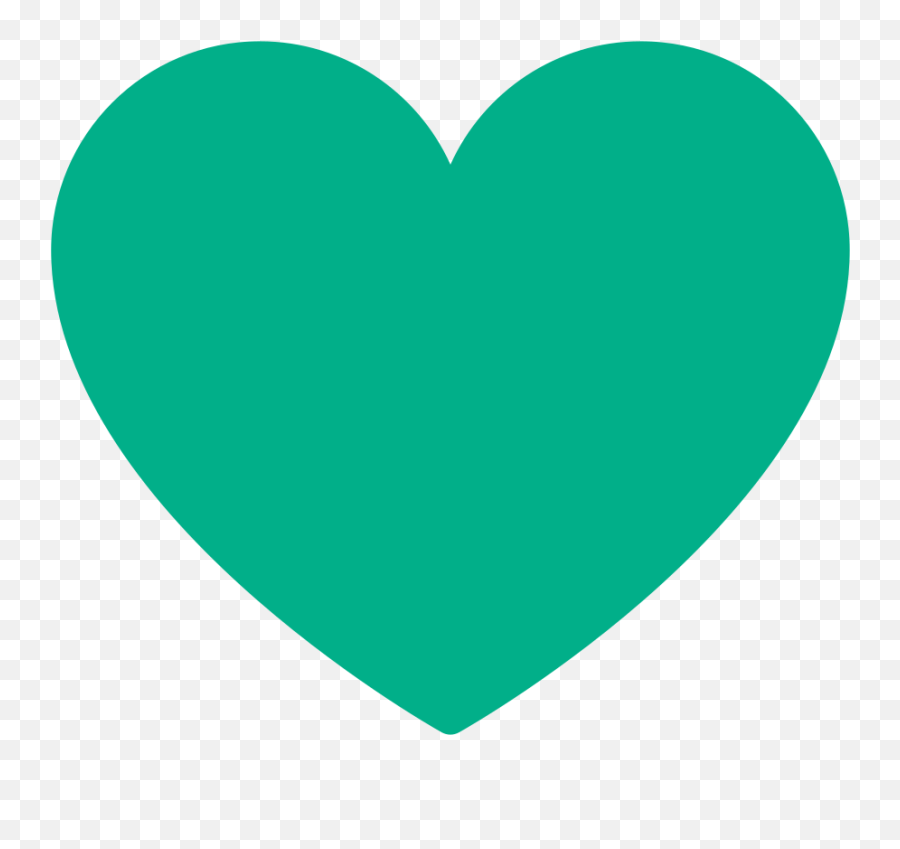 Emoji U2665 - Teal Heart Clip Art,Love Emoji