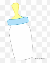 Free Baby Shower Clip Art - Baby Bottle Emoji,Milk Bottle Emoji