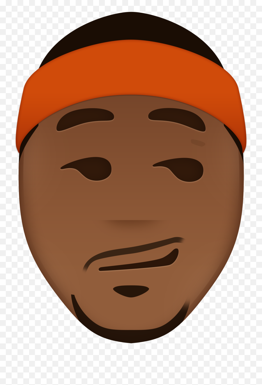 The Nba All - Melo Face Only Transparent Emoji,Hair Emoji