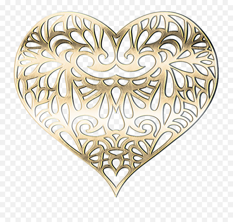 Heart Metal Gold Texture Graphic - Texture Heart Png Emoji,Shiny Heart Emoji