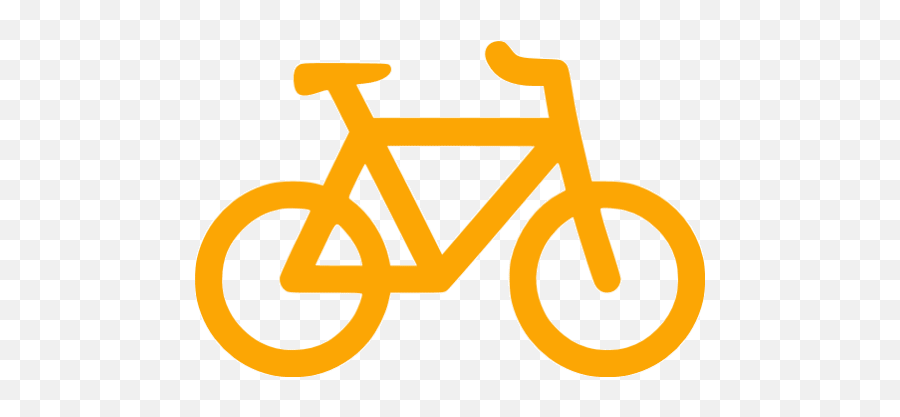 Orange Bicycle Icon - Icon Bike Emoji,Bike Emoticon