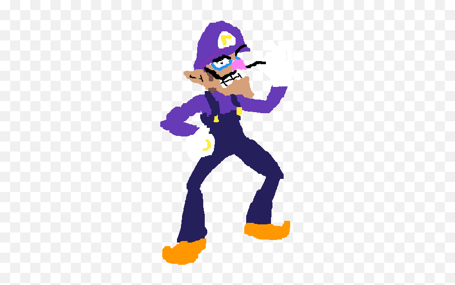 Pixilart - Waluigi Twirling Mustache Emoji,Emoji Super Mario