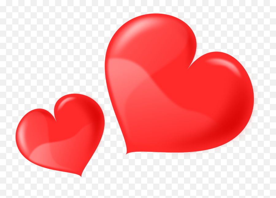 Hearts Love Two Valentine Affection - Heart Love Cartoon Png Emoji,Emoji With Three Hearts