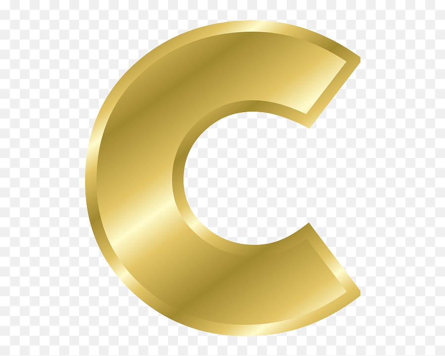 Golden Letters Transparent Png Clipart Free Download - Letter C Gold Design Emoji,Steelers Emoji