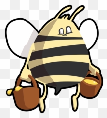 Honey Illustration Transparent Png - Western Bee Cartoon Emoji