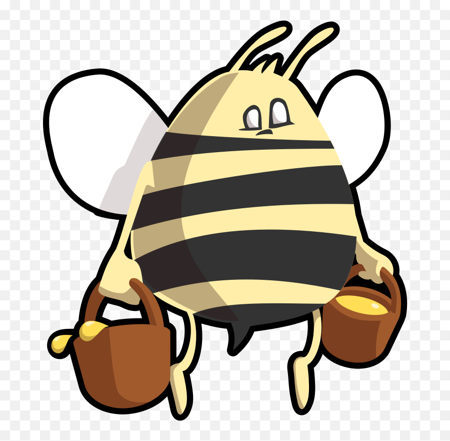 Honey Illustration Transparent Png - Western Honey Bee Cartoon Emoji,Bee Needle Emoji