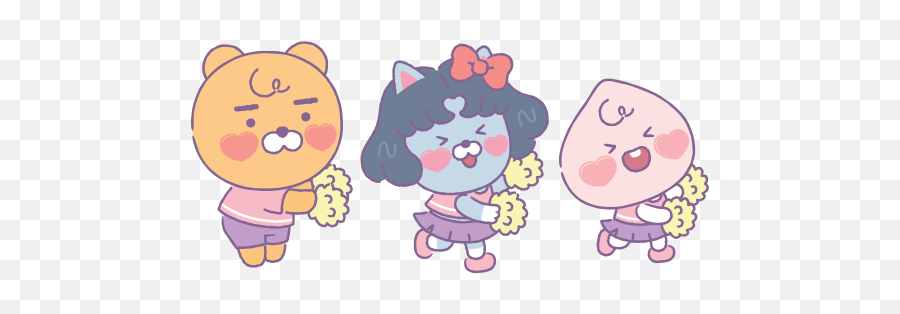 Kakao Friends Kakaofriends Cheerleader - Kakao Friends Twice Edition Emoji,Cheerleader Emoji
