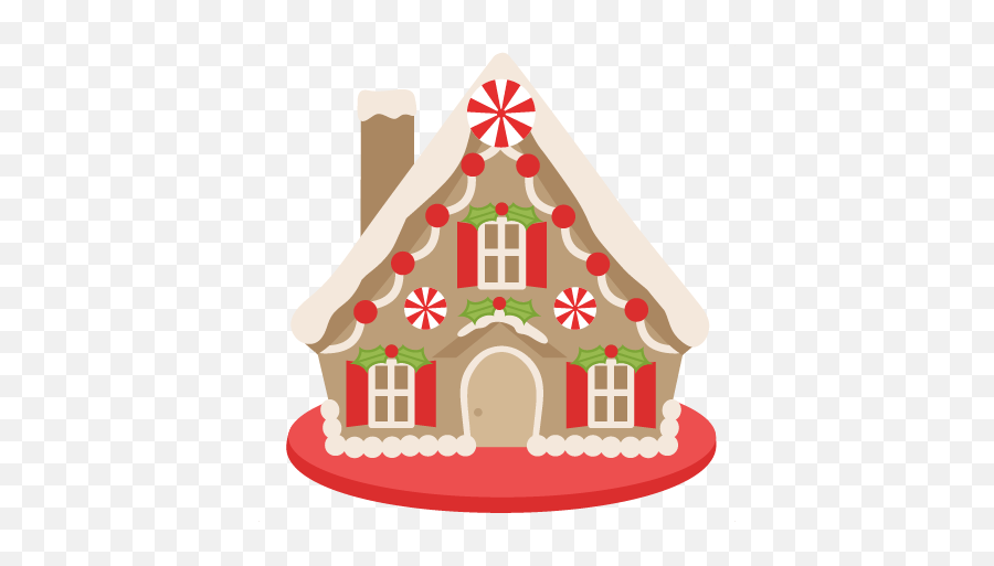 Christmas Clipart Gingerbread House - Simple Gingerbread House Clipart Emoji,House Candy House Emoji