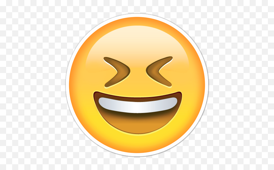 Car U0026amp Motorbike Stickers Open Mouth And Tightly - Closed Eyes Smiling Face With Open Mouth And Tightly Closed Eyes Emoji Png,Motorbike Emoji