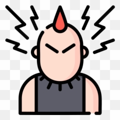 Punk Rock Png - Icono Punk Emoji,Safety Pin Emoji