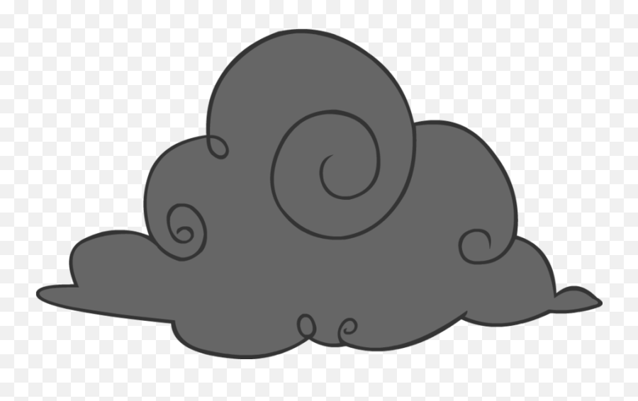 Dark Clouds Clip Art - Stormy Rain Cloud Clipart Emoji,Thunder Cloud Emoji